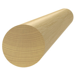 Drevený profil ø 42 x 4000 mm, dub - cink, brúsený Drevený profil ø 42 x 4000 mm, dub - cink, brúsený